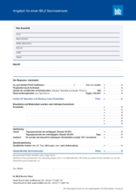Formular Angebot Bilz Serviceeinsatz